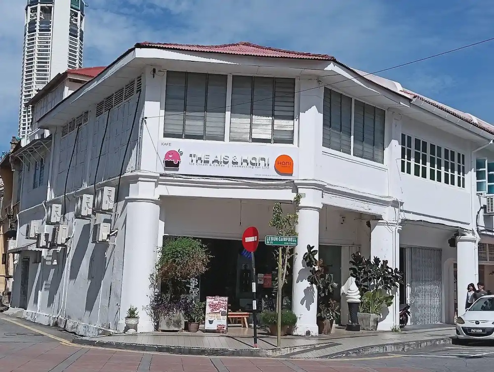 The Ais and Hani ice cream and coffee Lebuh Campbell George Town Penang