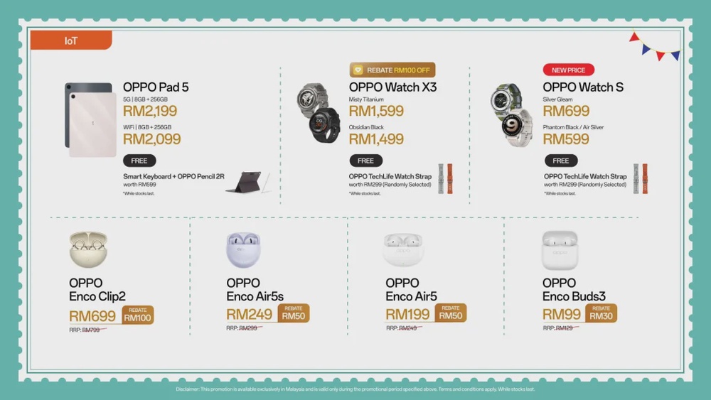 OPPO’s Merdeka deals bring up to RM300 off selected devices and 0% instalments 48