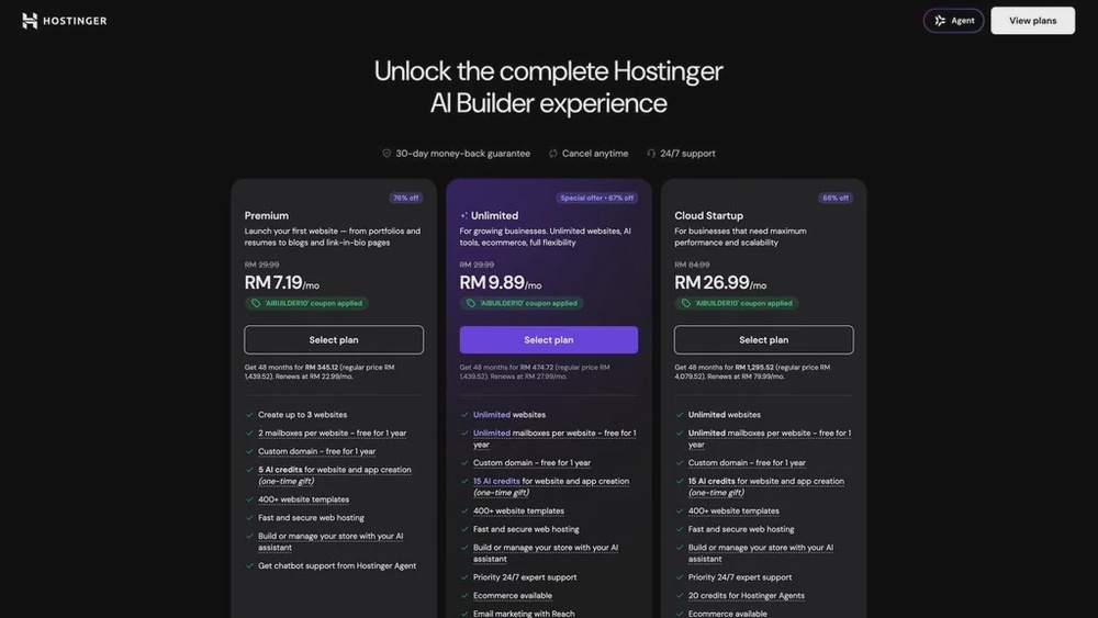 Hostinger's AI Builder is literally magic 31