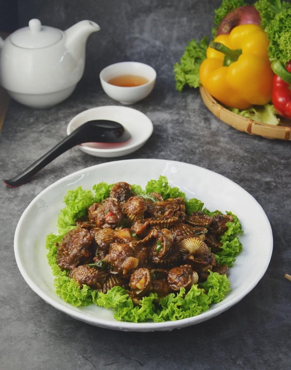 SG15 Stir fried with dry shrimps curry leaf kerang DSC 0963