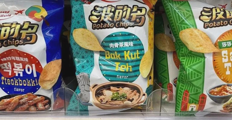 波的多异国风味薯片肉骨茶包装惹争议