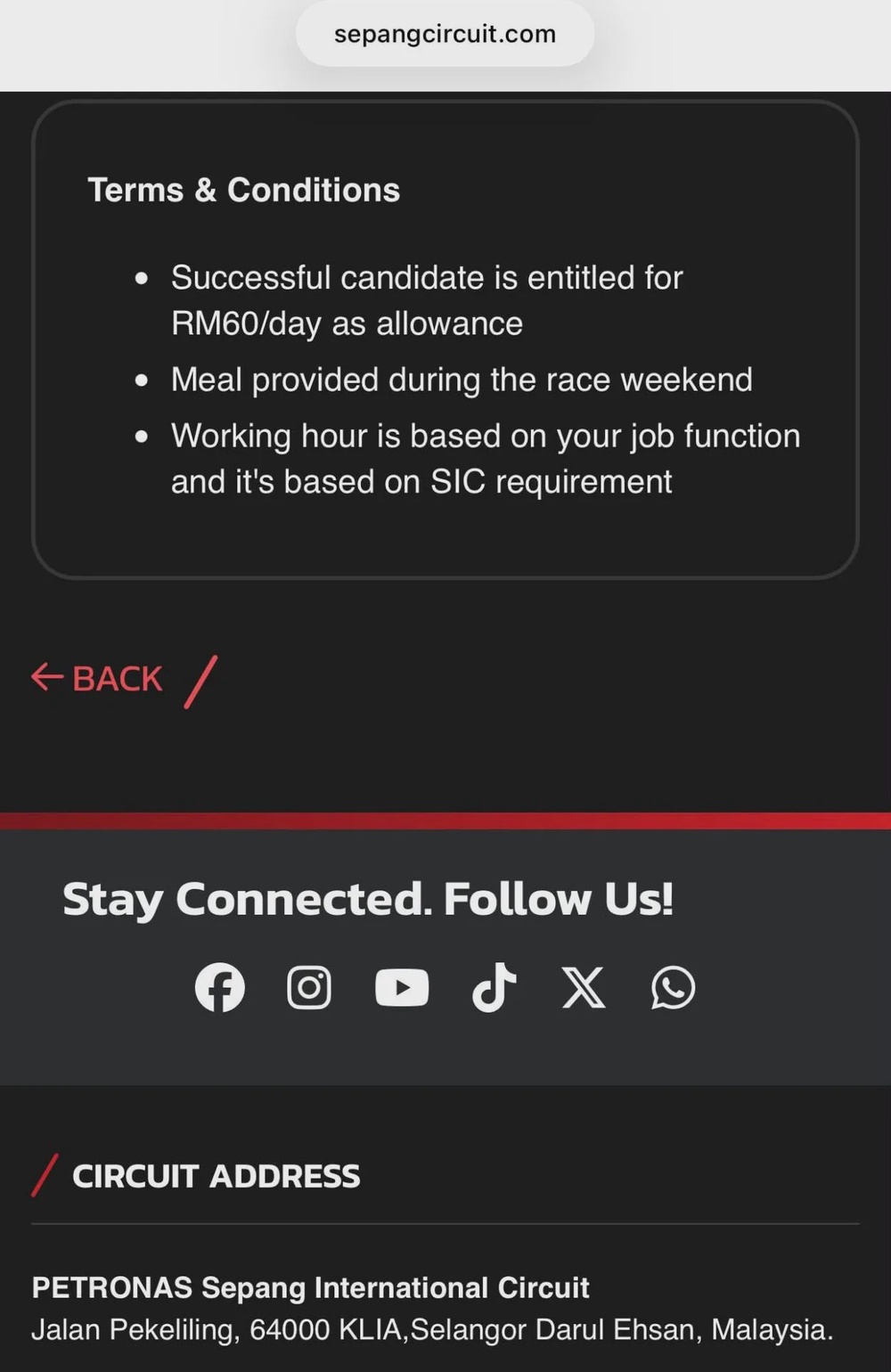 SIC F1 Volunteer TC 2