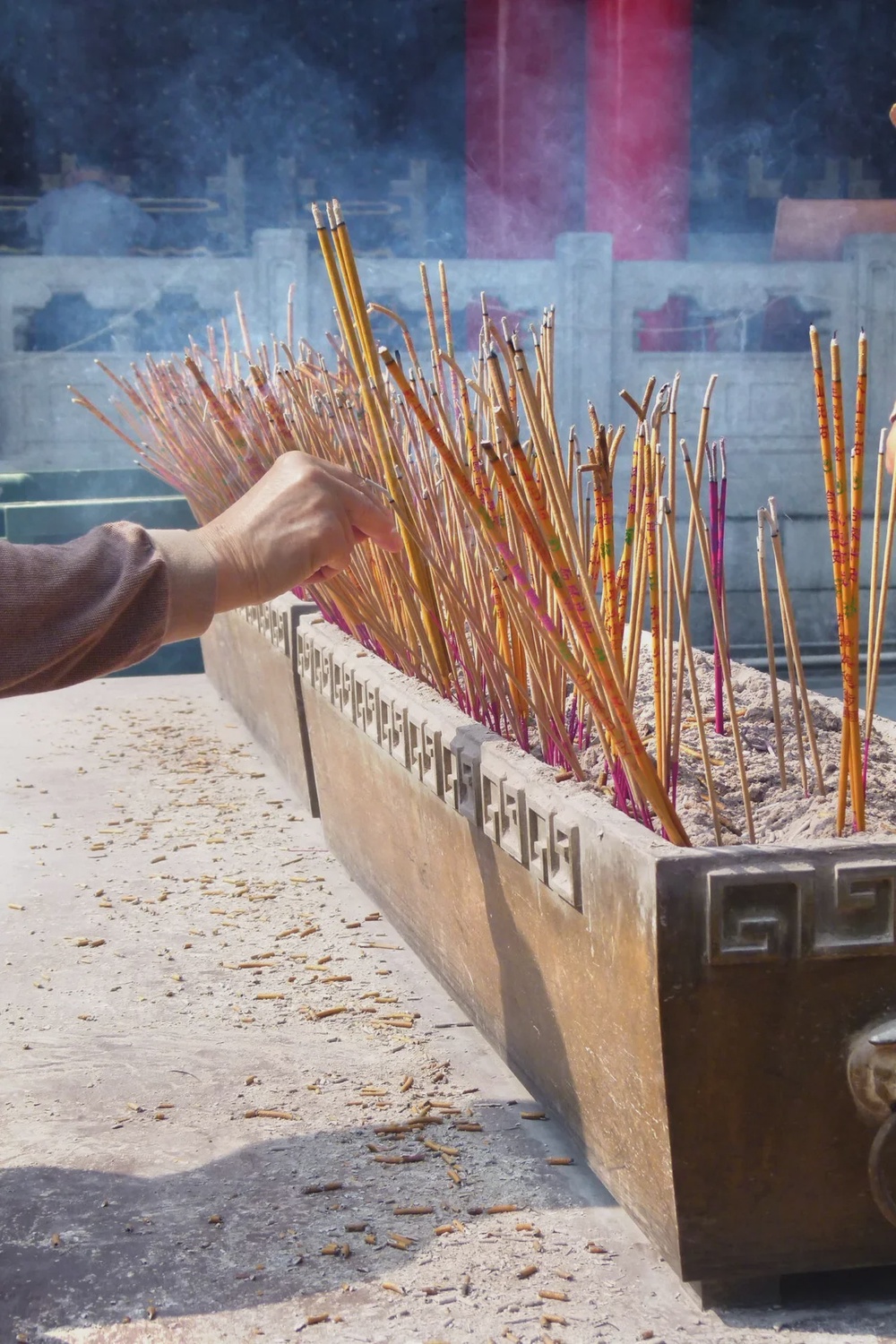 joss sticks prayers temple