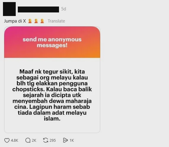 threads chopstick haram m