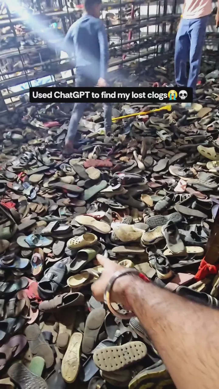男子用chatgpt从上千鞋海中找到自己遗失的鞋子 1