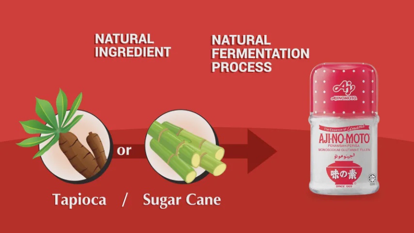 About MSG ajinomoto made of tapioca sugar cane