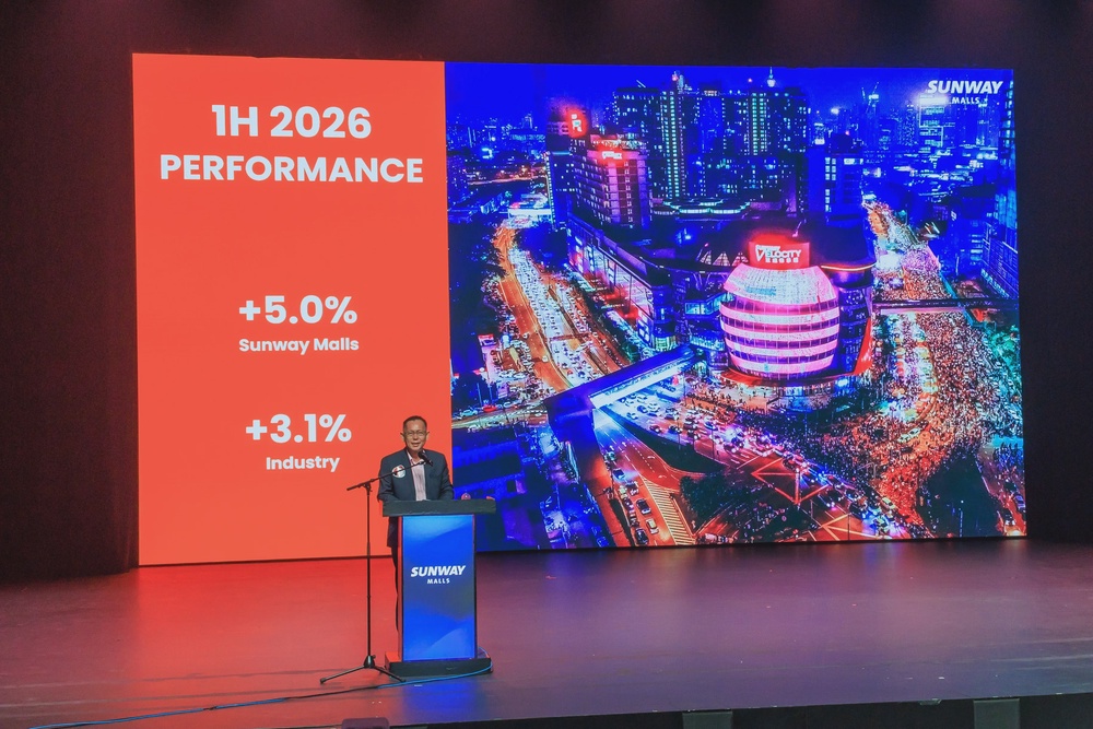 HC Chan Group Managing Director of Sunway Malls announces 5 y o y growth in 1H2026 compared to industry 3.1 1