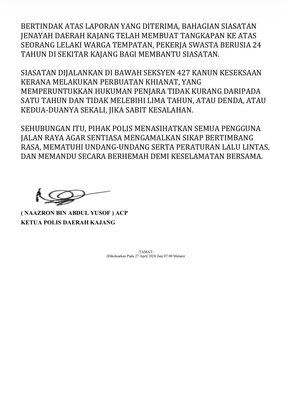 polis kajang