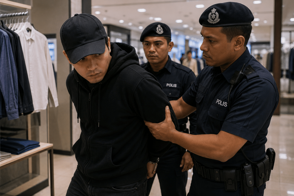 Image from: Mekanik Didakwa Curi Coli Dan Pakaian Dalam Butik Di AEON Melaka