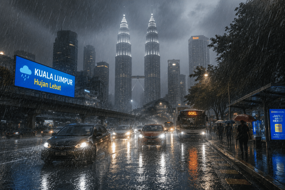 Image from: Amaran Hujan Lebat Di Beberapa Negeri, Korang Duduk Kawasan Ini Sila Berjaga-Jaga