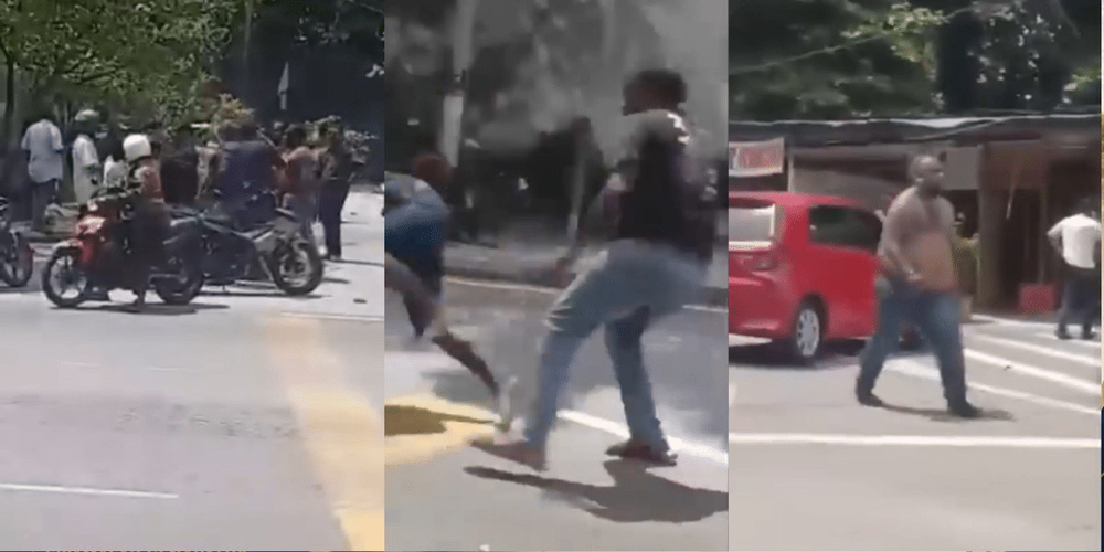 Image from: Tersebar Video Bergaduh Atas Jalan Raya, Rupanya Sebab Cinta