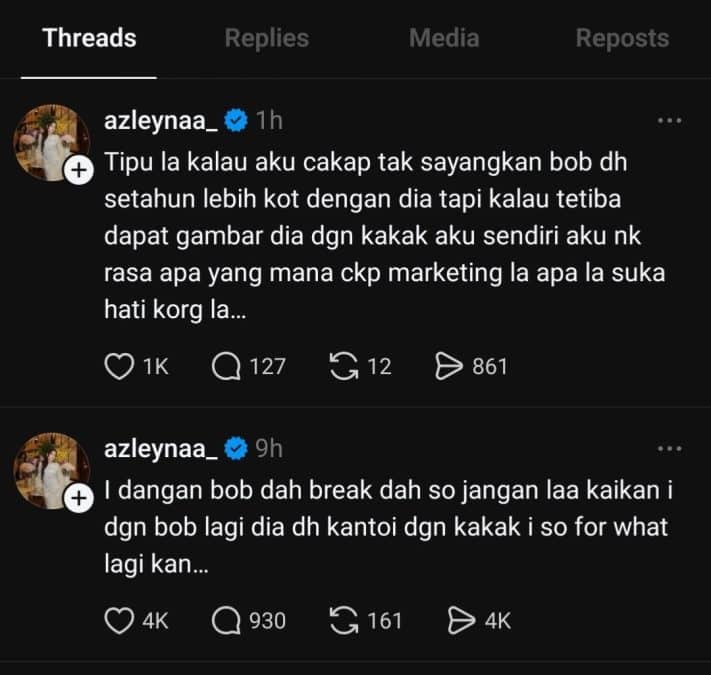 Image from: Bob Didakwa Kantoi Curang Dengan Kakak Kandung Kekasih