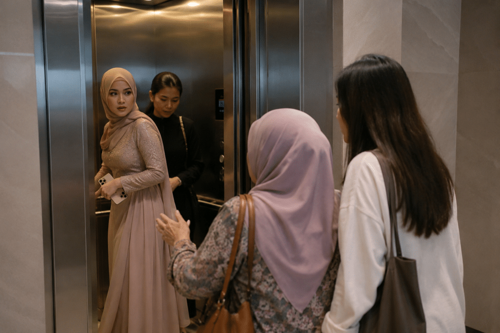 Image from: Izara Aishah Tampil Jawab Dakwaan Sombong Dalam Lif