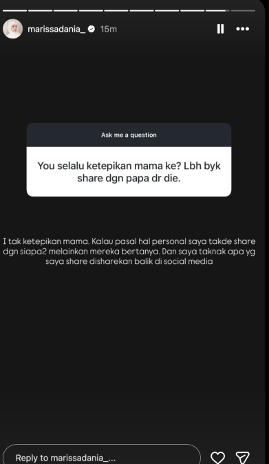 Image from: Marissa Dania Jawab Dakwaan Ketepikan Abby Abadi, Tunjuk Bukti Masih Berhubung