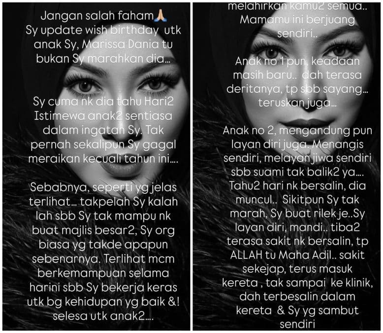 Image from: “Selepas Cerai Baru Tahu Siapa Di Sebalik Tabir” – Abby Abadi Luah Derita Dipendam