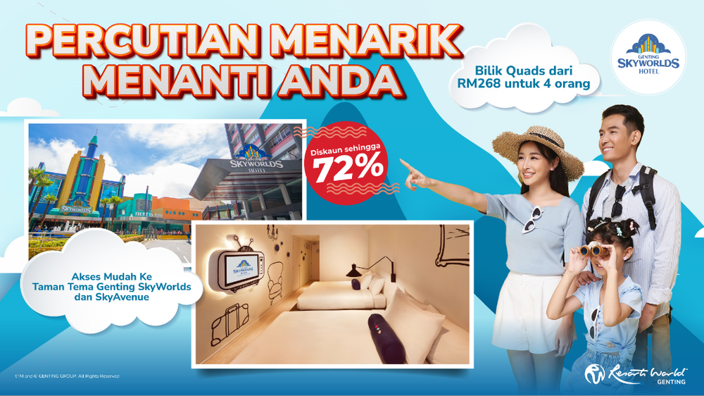 Image from: Tak Tahu Nak Bawa Keluarga Bercuti Ke Mana? Resorts World Genting Sekarang Ada Tawaran Serendah RM38! Jom Pergi!