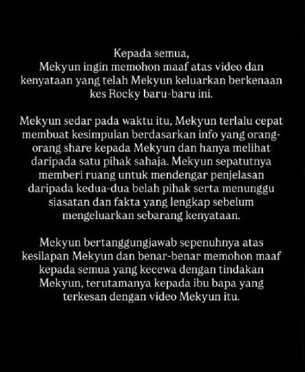 Image from: Mekyun Mohon Maaf Selepas Terlalu Cepat Ulas Isu Kematian Anjing