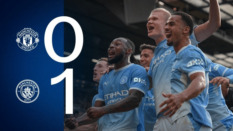 Image from: Haaland Puas City Tumbangkan Manchester United Dengan 10 Pemain