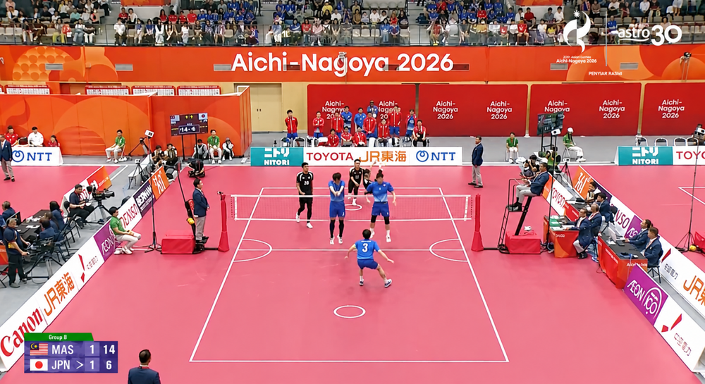 Image from: Skuad Takraw Buka Kempen Sukan Asia Dengan Kemenangan 3-0 Ke Atas Jepun
