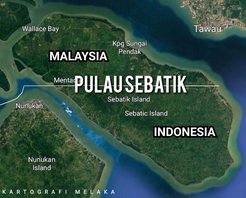 Image from: Bukan 127.3 hektar! Hanya 123 hektar Pulau Sebatik kini milik Indonesia -Arthur