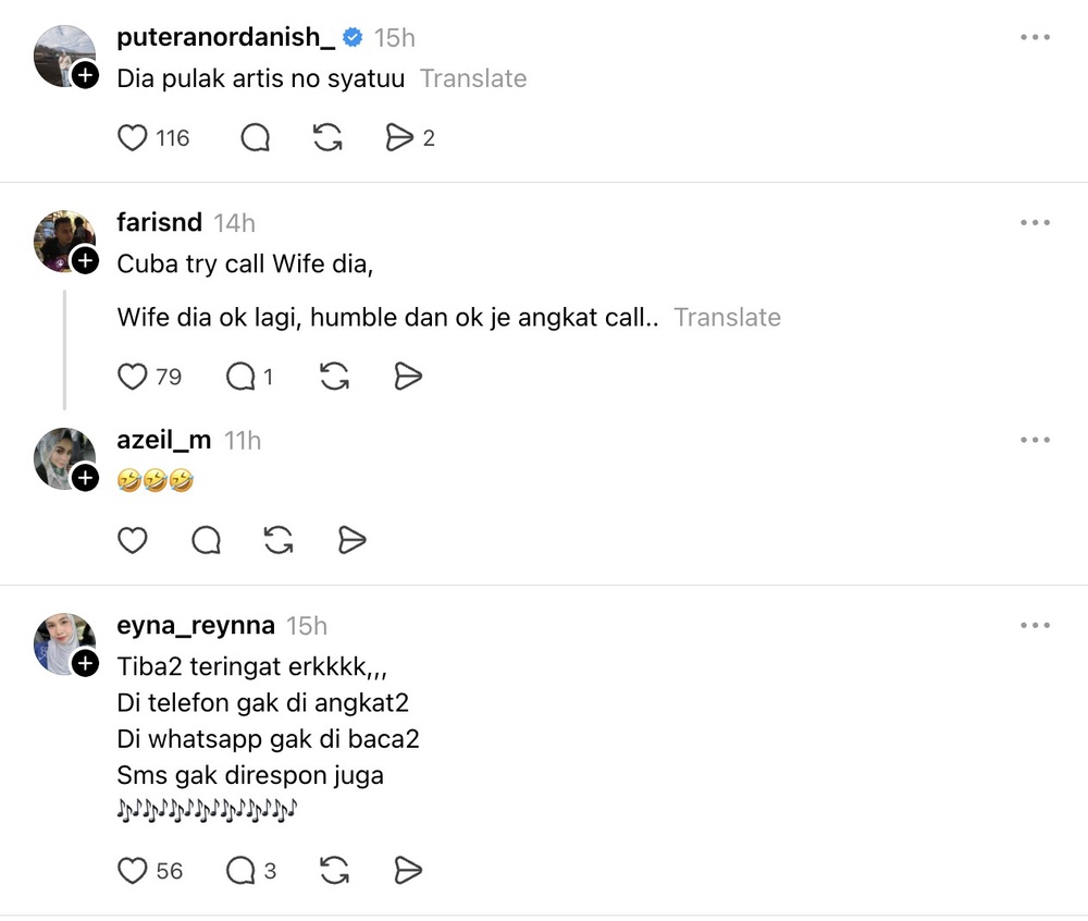 Image from: Shahida label Aliff Syukri artis paling sombong – “Saya call tak angkat, katanya sibuk tiada masa”