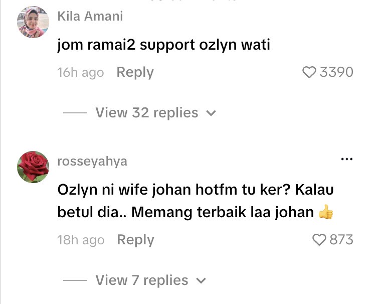 Image from: Azar Azmi kongsi sisi baik Ozlynn, bantu hulur duit waktu susah – “Aku boleh beli susu untuk anak”