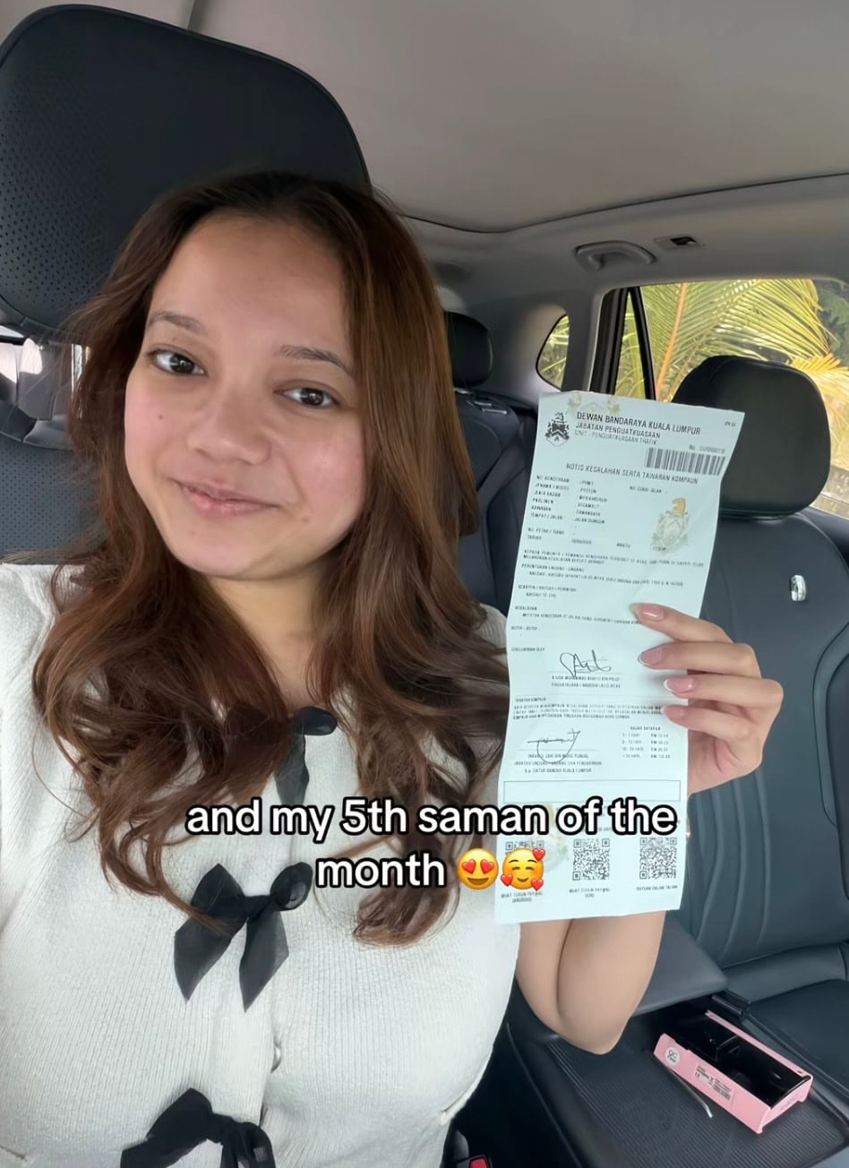 Image from: Netizen tegur Leona, bangga tayang lima saman dalam sebulan – “Jangan sebab kaya, boleh langgar peraturan!”