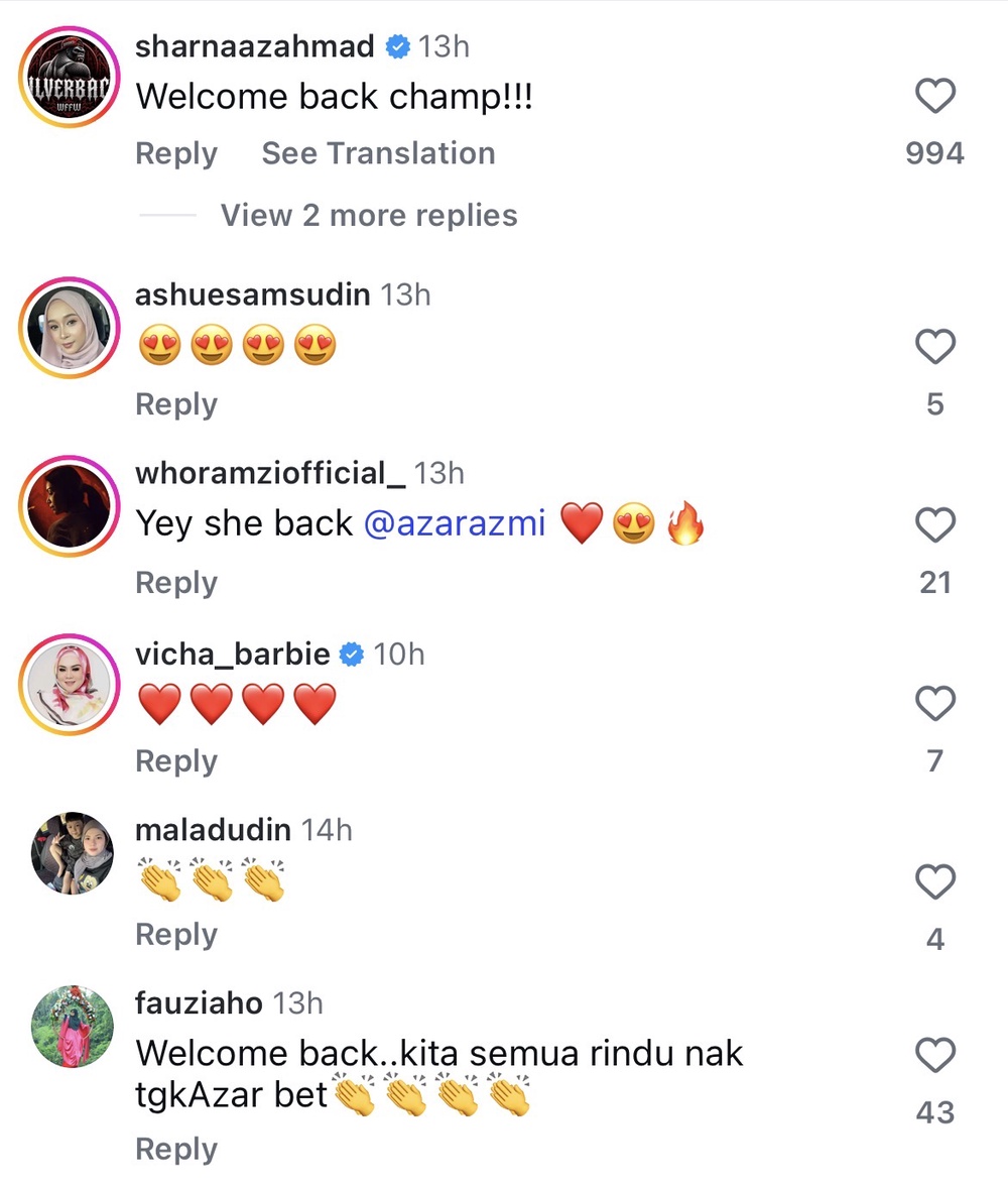 Image from: Azar Azmi gagal tahan sebak, kembali berlakon selepas tujuh tahund menghilang – “Saya nervous, takut”