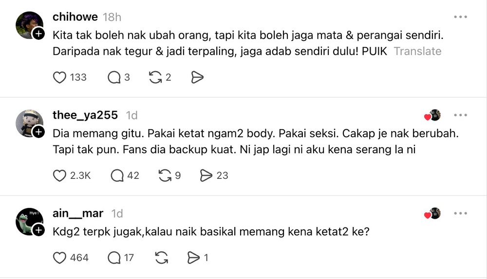 Image from: Pakaian sukan didakwa terlalu ketat, Bella Astillah ditegur netizen lagi – “Dah hilang ke rasa malu?”