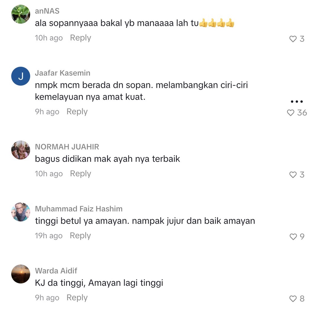 Image from: Ammar Ahyan ramai peminat! Dipuji tinggi adab, ada aura pemimpin
