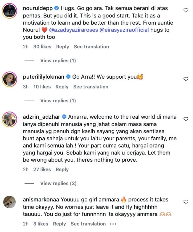 Image from: Anak teruk dikecam, Eira Syazira mohon netizen beri ruang belajar -“Jangan patahkan sayapnya”