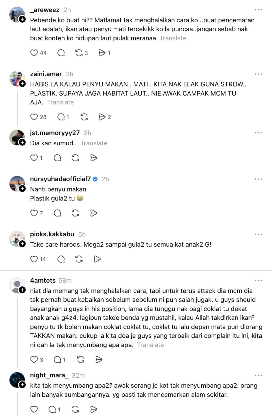 Image from: “Saya sedar saya manusia yang kurang cerdik…”- Haroqs mohon maaf campak coklat ke laut, cuma harap sampai G
