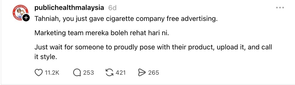 Image from: Ditegur PHM sebab hisap rokok, Zul Ariffin tak mahu maafkan komen keterlaluan