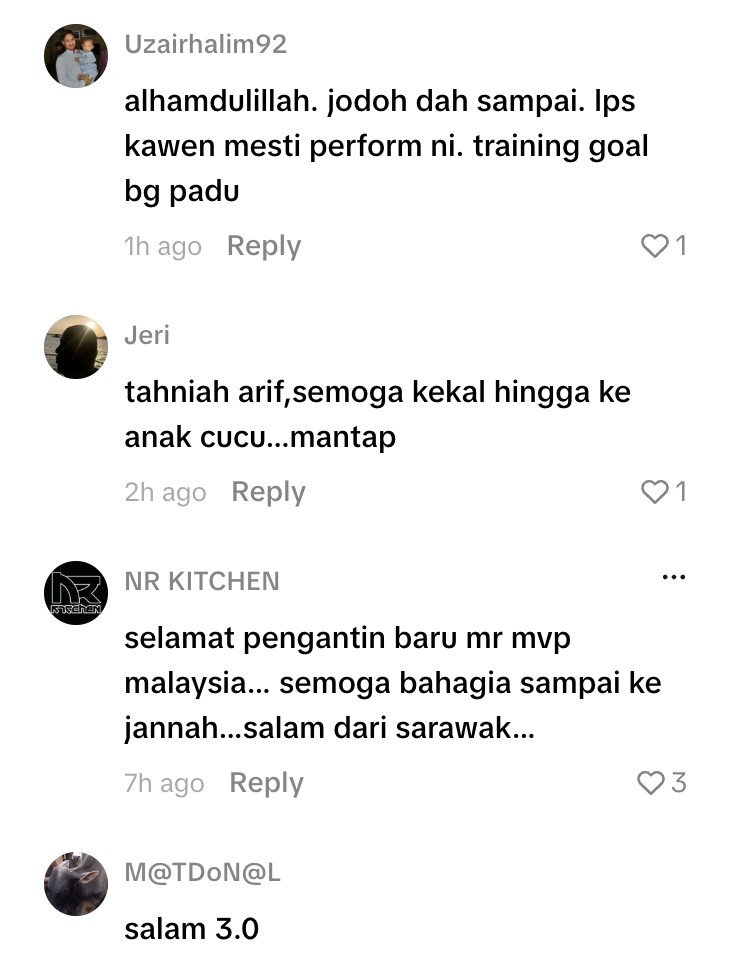 Image from: Kad kahwin tular, Arif Aiman bakal tamatkan zaman bujang esok?
