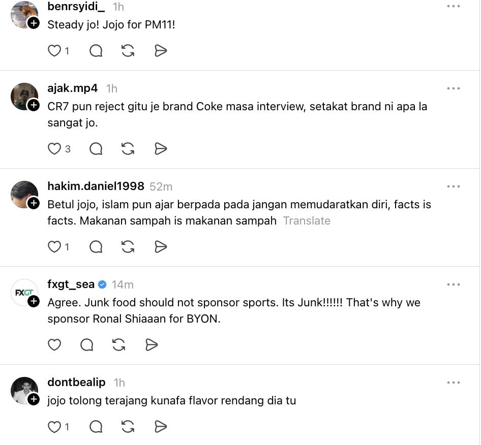 Image from: “Bayar RM100 juta pun aku tak akan buat marketing bangang macam ni” -Jojo Ghazali