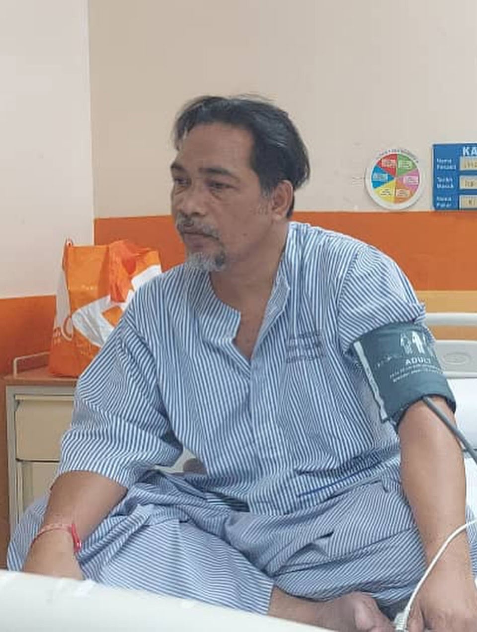 Image from: Hidap kanser tulang, Shahronizam bakal jalani kemoterapi, berubat kampung