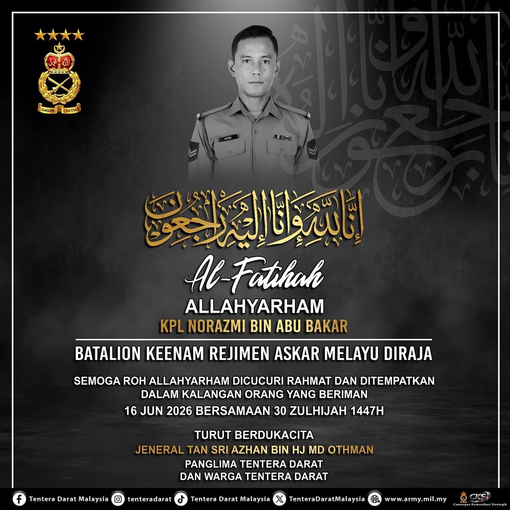 Image from: Tragedi latihan baling grenad di Kem Hobart, TDM sahkan dua anggota meninggal dunia
