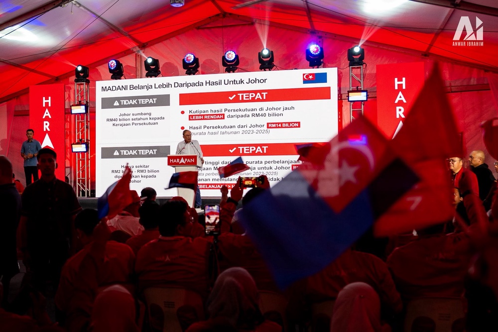 Image from: Johor salur RM14 bilion, terima semula peruntukan RM16 bilion daripada Persekutuan – PM Anwar