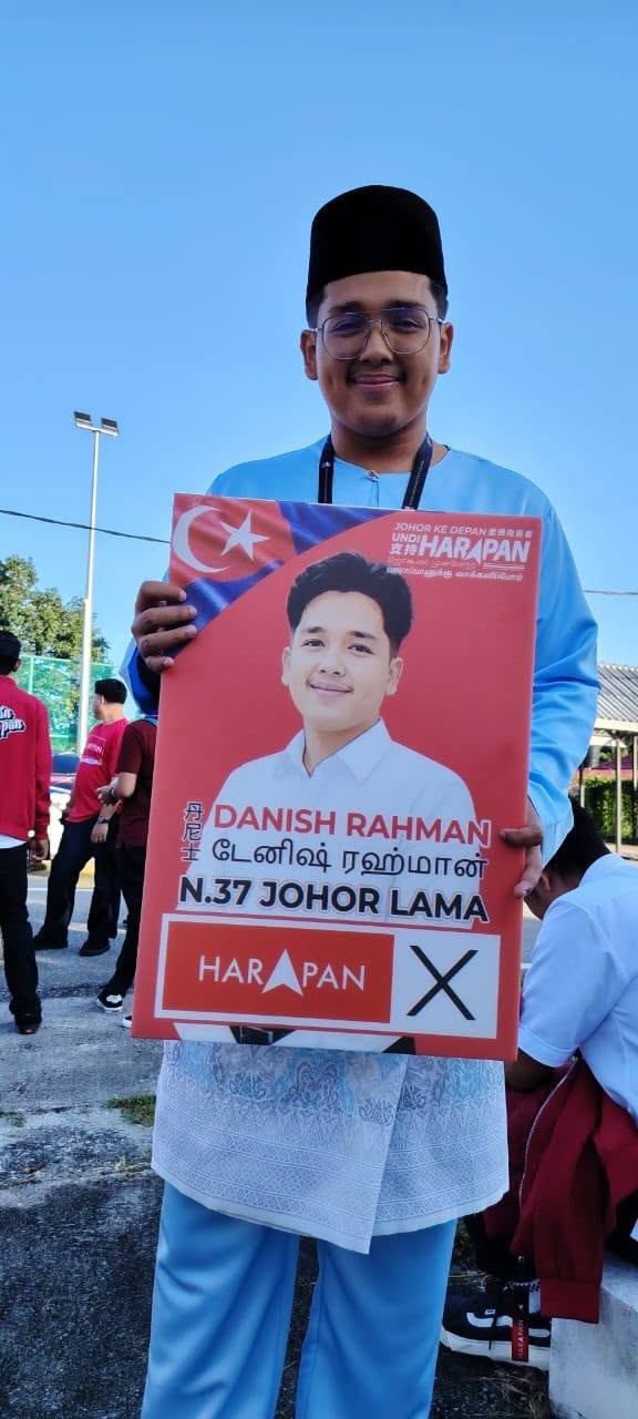 Image from: Tak kejar jawatan! Calon termuda PRN Johor cuma idolakan PM Anwar dalam politik
