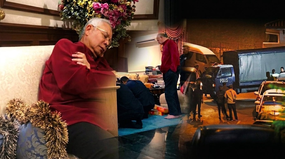 Image from: Zalim! Malam 1 Ramadan rumah dikepung, digeledah.. “Ambil jelah peti besi tu” – Najib Razak