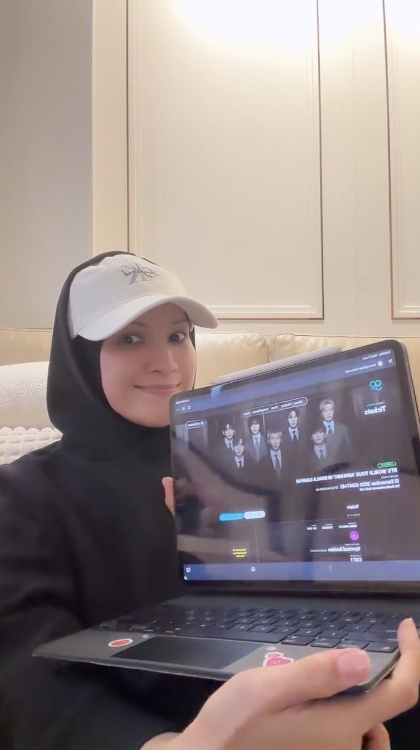 Image from: “Saya berjaya!”- Sherry Ibrahim teruja ‘battle’ tiket konsert BTS, saingan sengit bukan penghalang