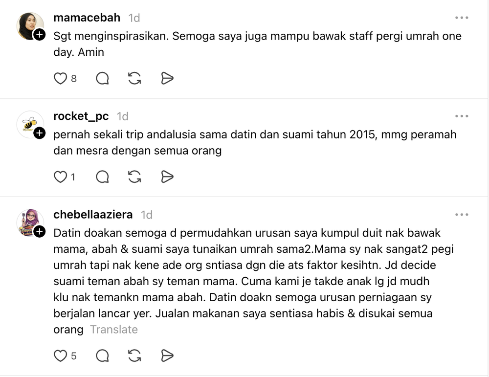 Image from: Aliff Syukri terima pujian, bawa 60 orang staf tunai umrah – “Seronok bos macam ni”