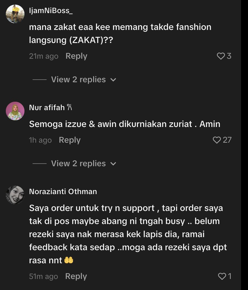 Image from: Izzue Islam beri sumbangan, bantu penjual kek lapis kumpul dana kos rawatan anak