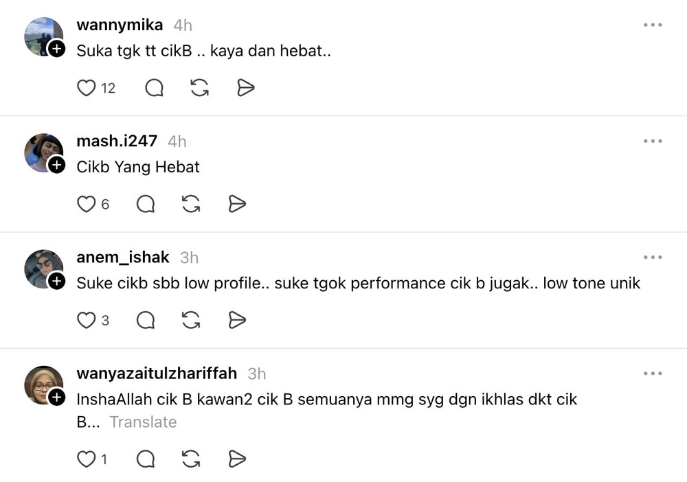 Image from: Tak kisah dipergunakan, Cik B akui tetap ikhlas dalam persahabatan
