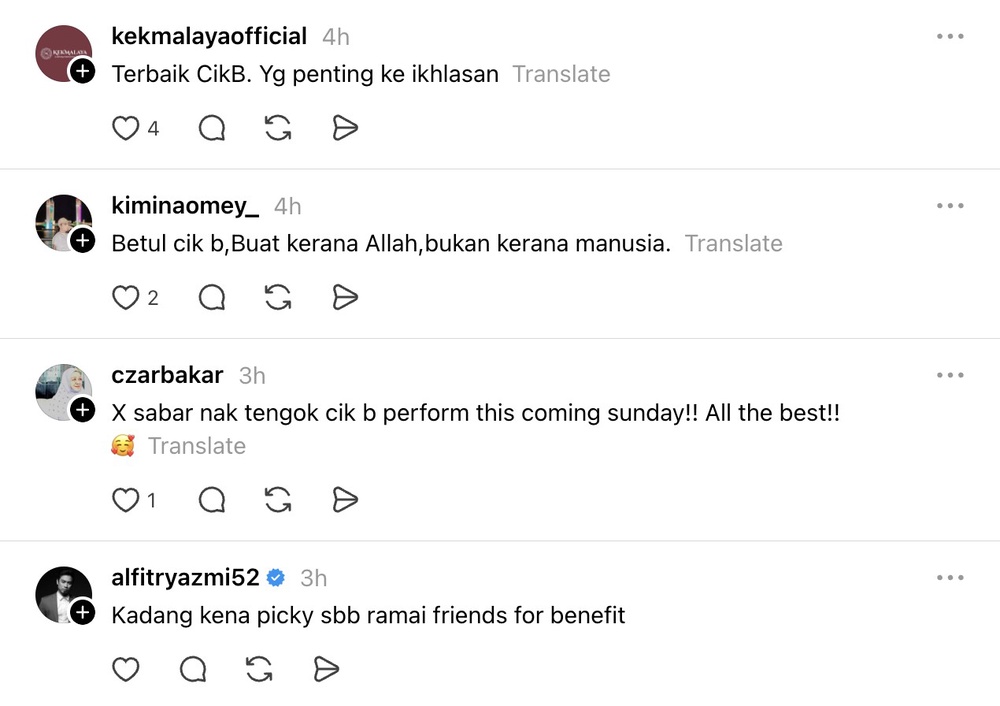 Image from: Tak kisah dipergunakan, Cik B akui tetap ikhlas dalam persahabatan