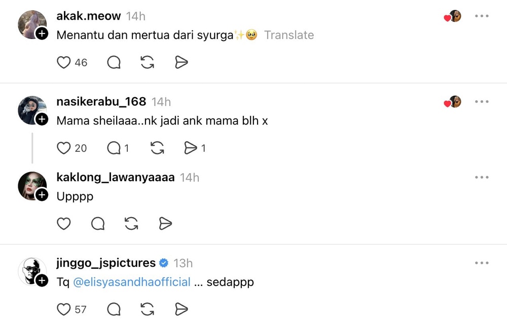 Image from: Rajin masak untuk mentua, Elisya Sandha dipuji netizen – “Menantu dan mentua dari syurga”