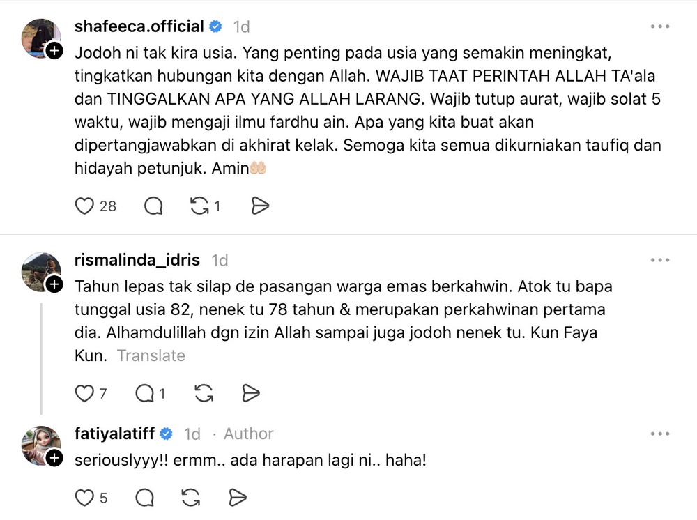 Image from: Fathia Latiff dah berhenti fikir soal nak kahwin – “Melainkan masih cantik, ada harapan lagi”