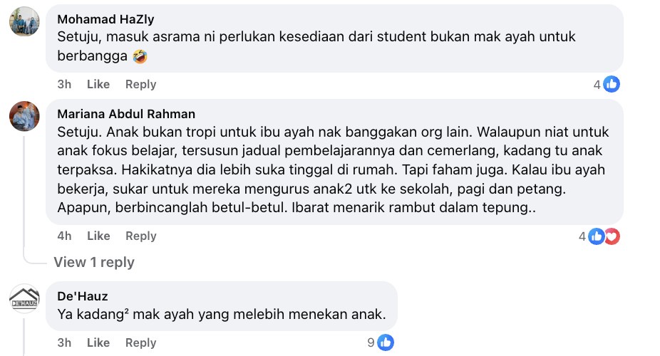 Image from: Anak tak minat? Jangan paksa masuk asrama, MRSM! Boleh jejas emosi – Asyraf Wajdi