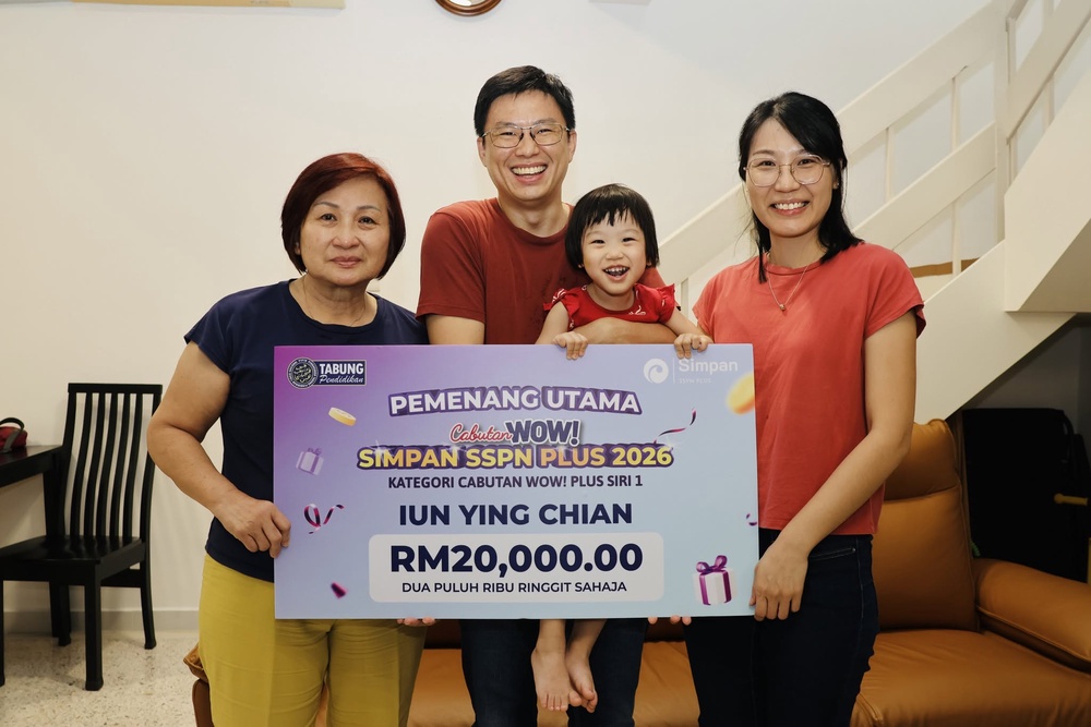Image from: Satu simpanan, pelbagai ganjaran! Pendeposit tak sangka jadi pemenang Cabutan Simpan SSPN 2026