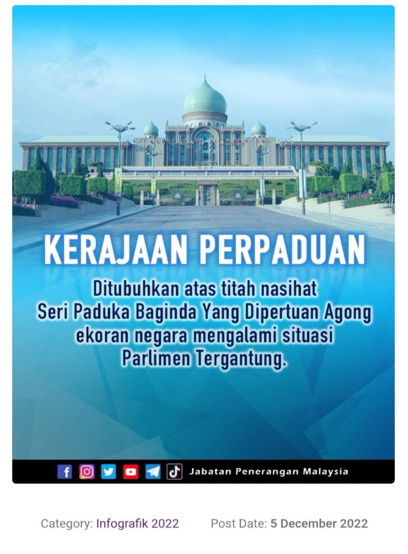 Image from: Tak wajar pertikai! BN kekal komited, Kerajaan Perpaduan dibentuk atas titah Agong – Nurulhidayah